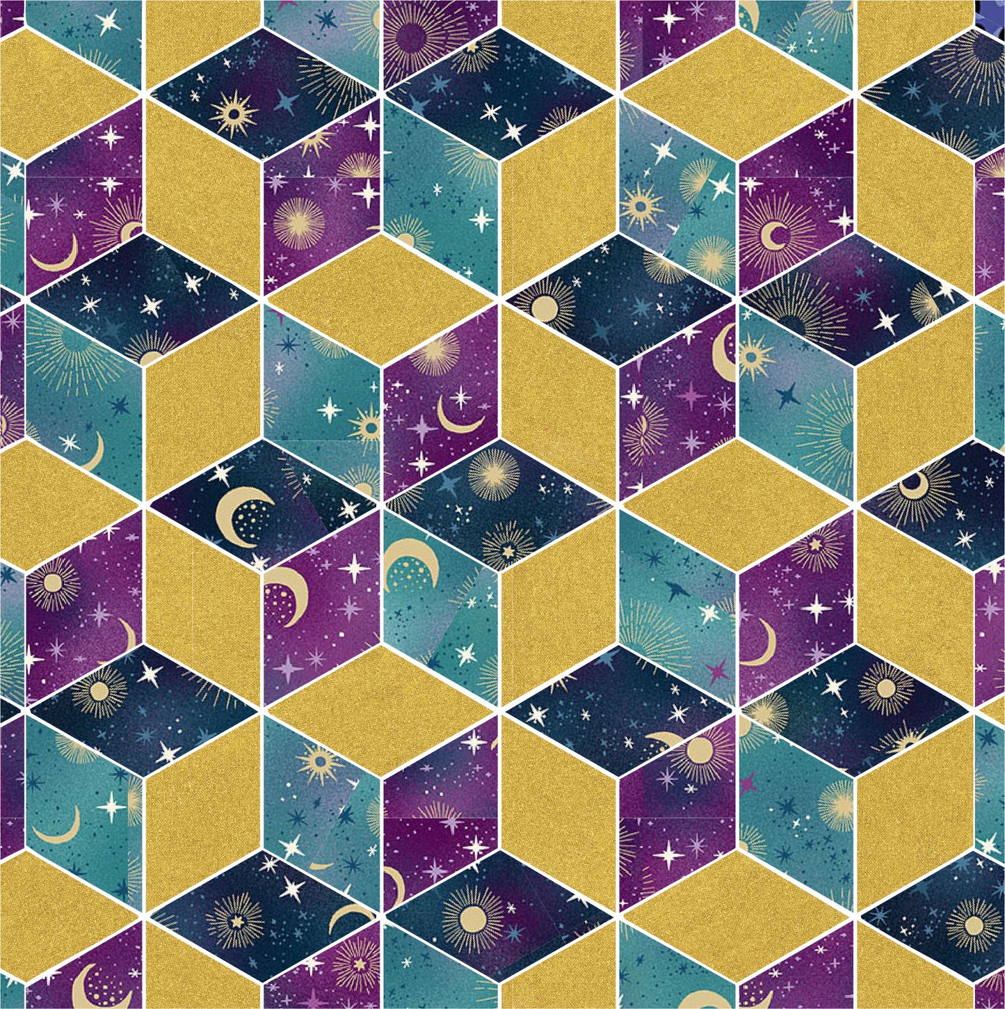 Patrón de tejido de tela con variaciones de estrellas tejidas de WEFTY