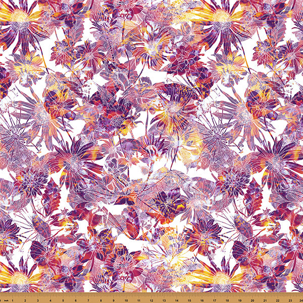 Petal & Twist Quilting Cotton - Sherbet - by Hoffman Fabrics