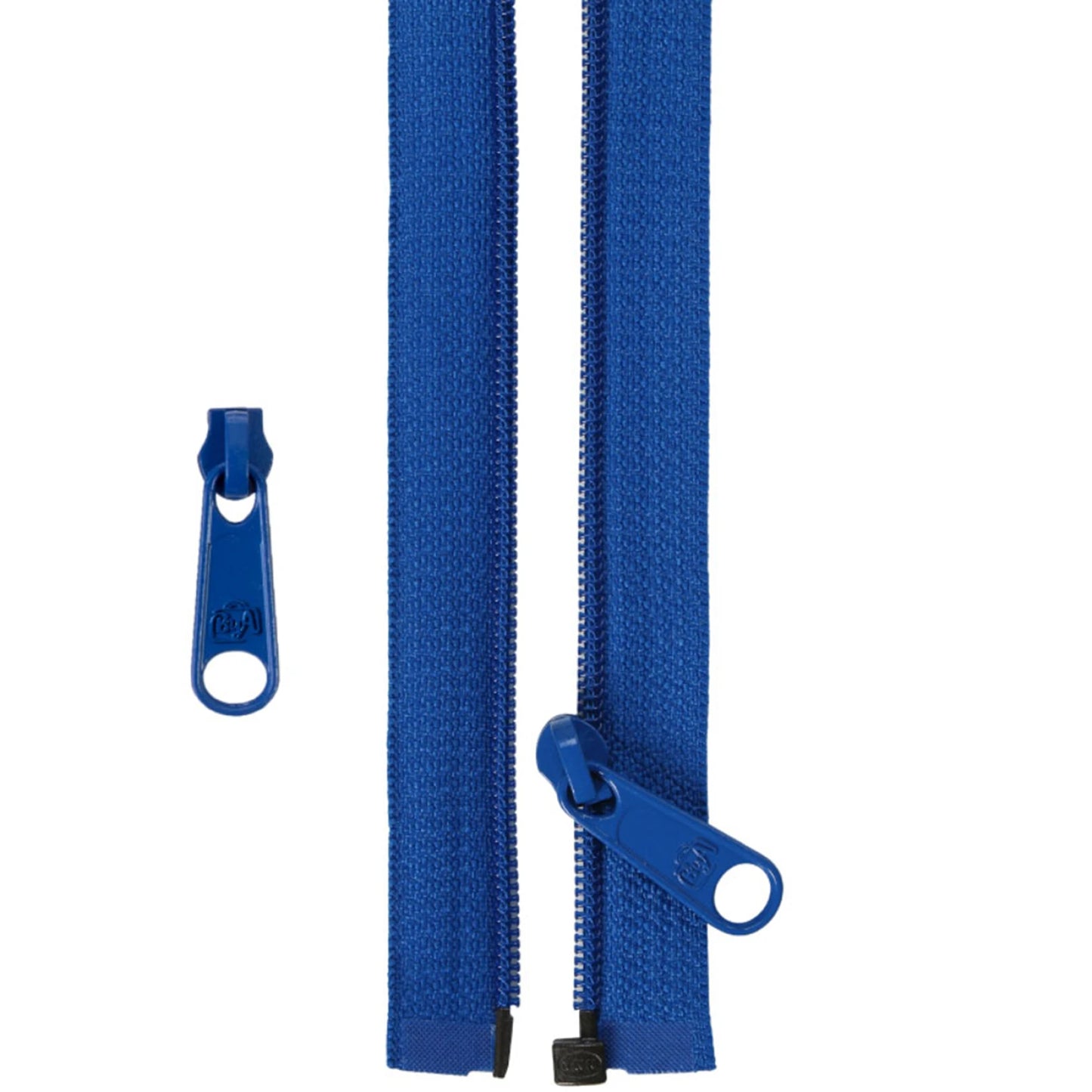 50in Separating Zipper and Extra Slide - Blastoff Blue