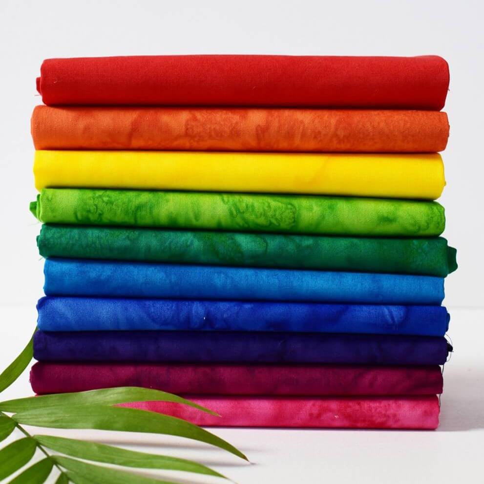 Anthology Lava Batiks - Rainbow 10 Piece Fat Quarter Bundle