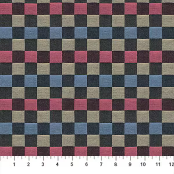Check Mates - Alternate in Racer - by Anna Maria Textiles with Northcott Fabrics