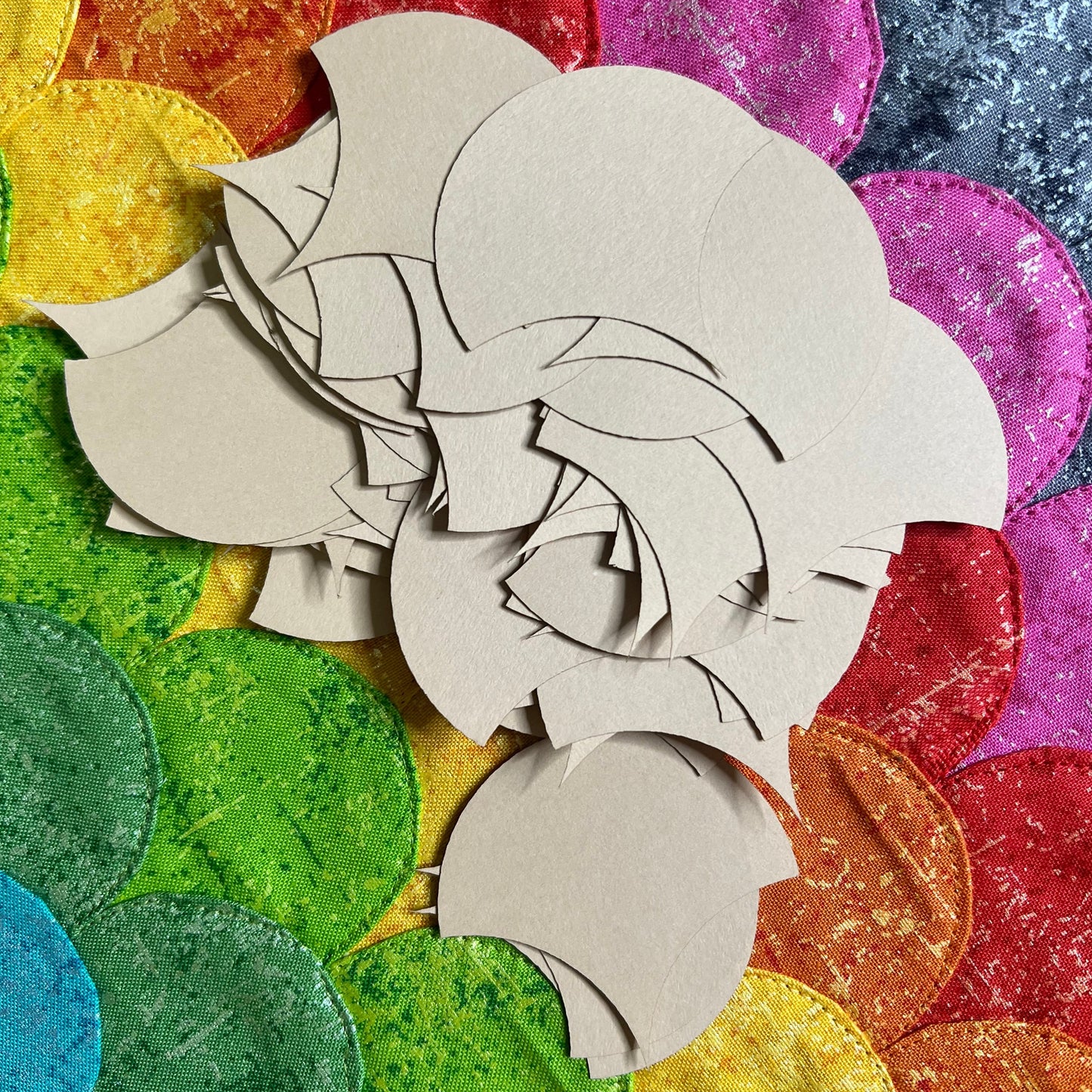 2" Clamshell-Papiere (kleine Packung) für English Paper Piecing aus Papierstücken
