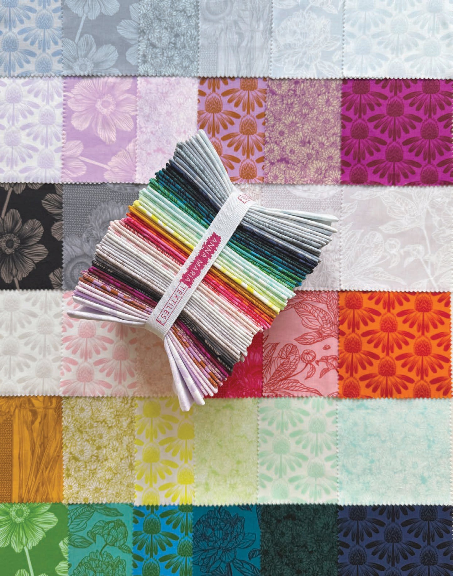 Indelible Mix Quilt Kit featuring Indelible & Indelible: Soft by Anna Maria Textiles