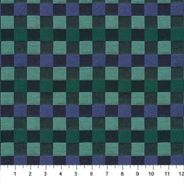 Check Mates - Alternate in Wave - by Anna Maria Textiles with Northcott Fabrics
