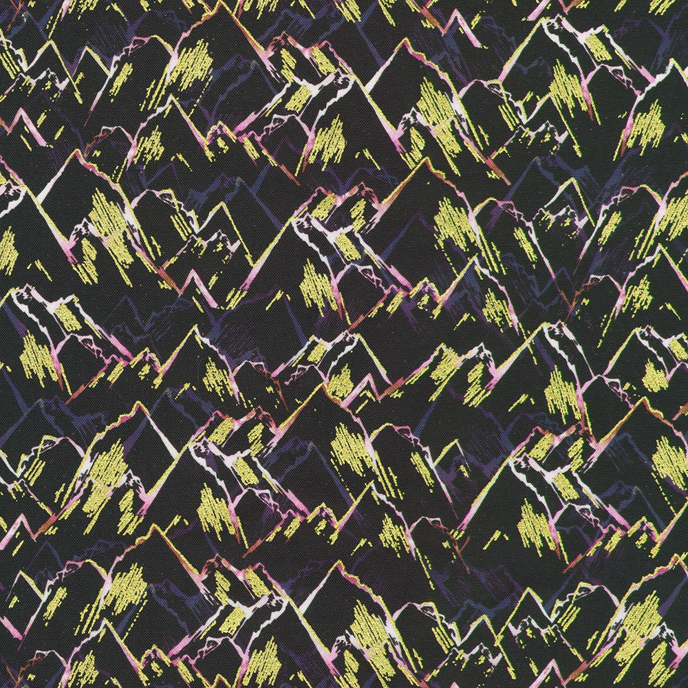 Hill Shine - Plum Mountains - by Rose Halsey with Robert Kaufman Fabrics