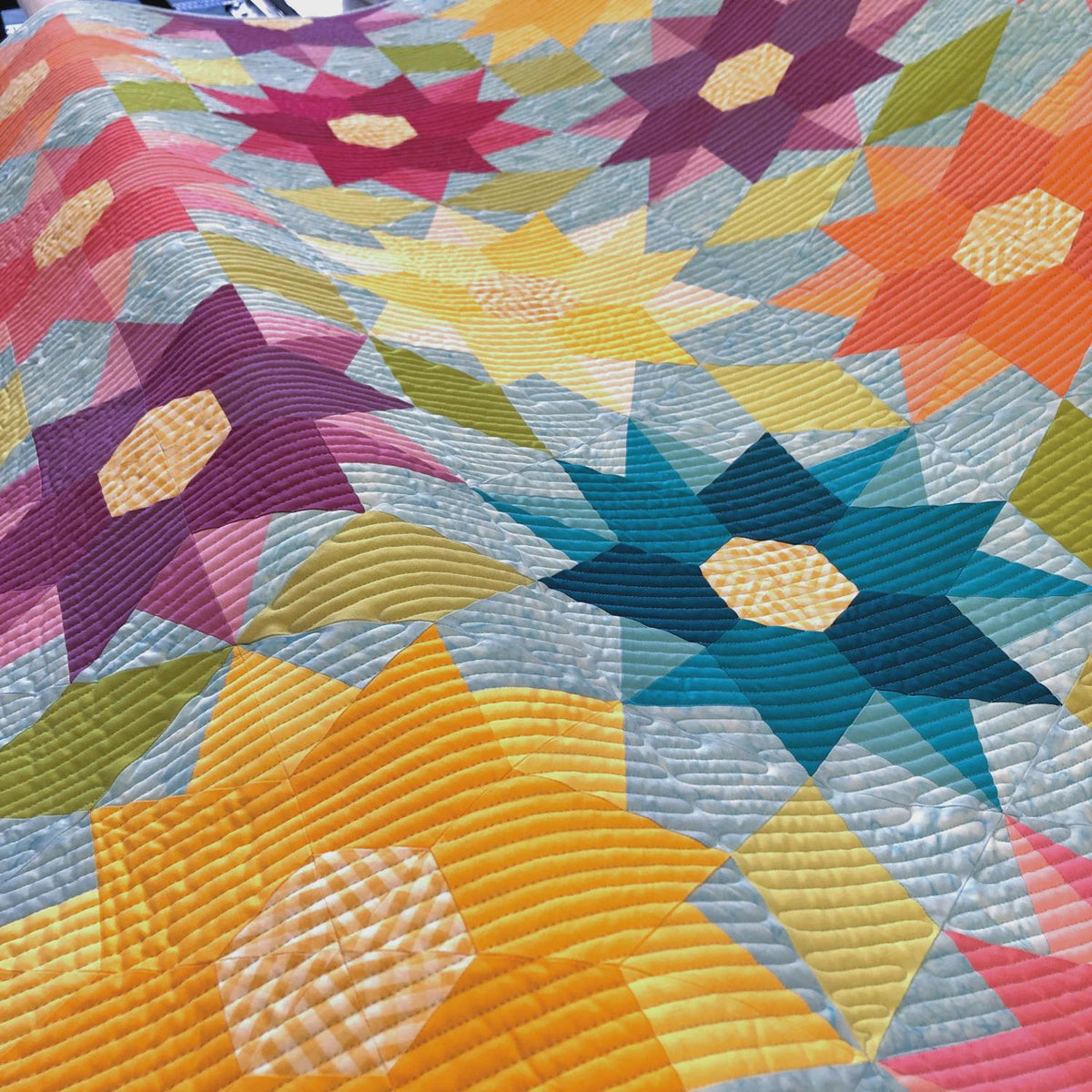 Dancing Dahlia Quilt Pattern - by Krista Moser