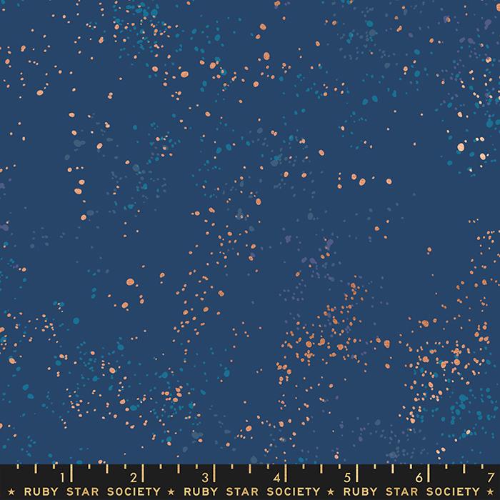 Speckled Metallic Fabric - Bluebell - by Rashida Coleman Hale with Ruby Star Society