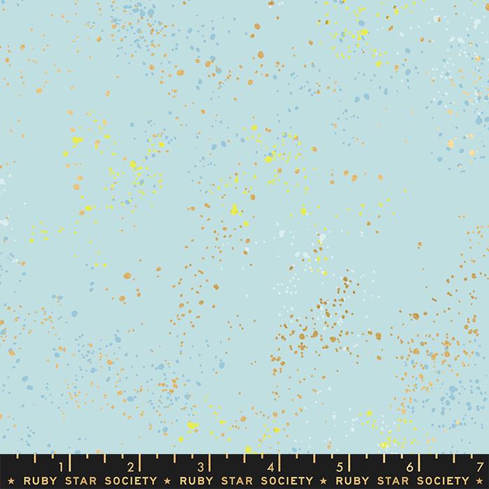 Speckled Metallic Fabric - Polar - by Rashida Coleman Hale with Ruby Star Society