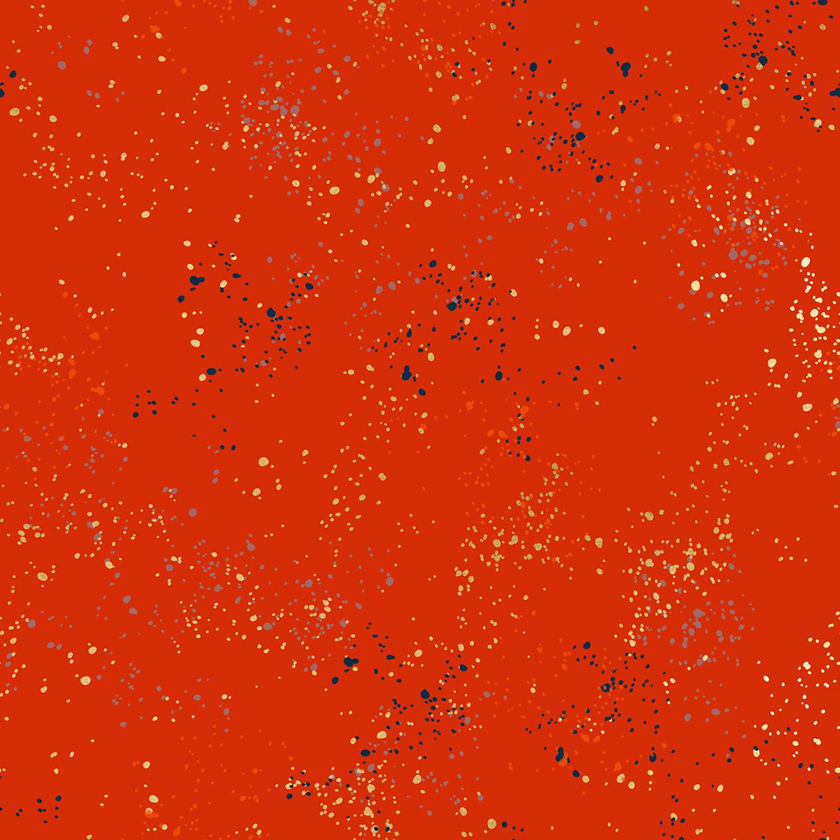 Speckled Metallic Fabric - Poinsettia - by Rashida Coleman Hale with Ruby Star Society