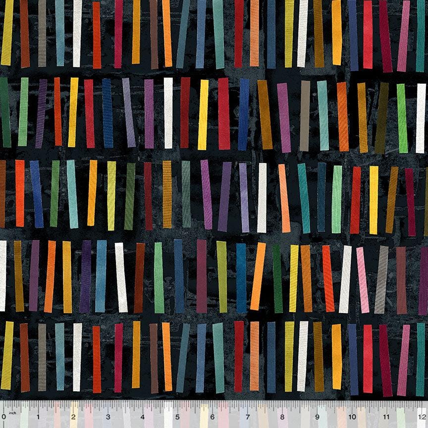 Marcia Derse Essentials - Stick Stacks - Ink Black with Windham Fabrics