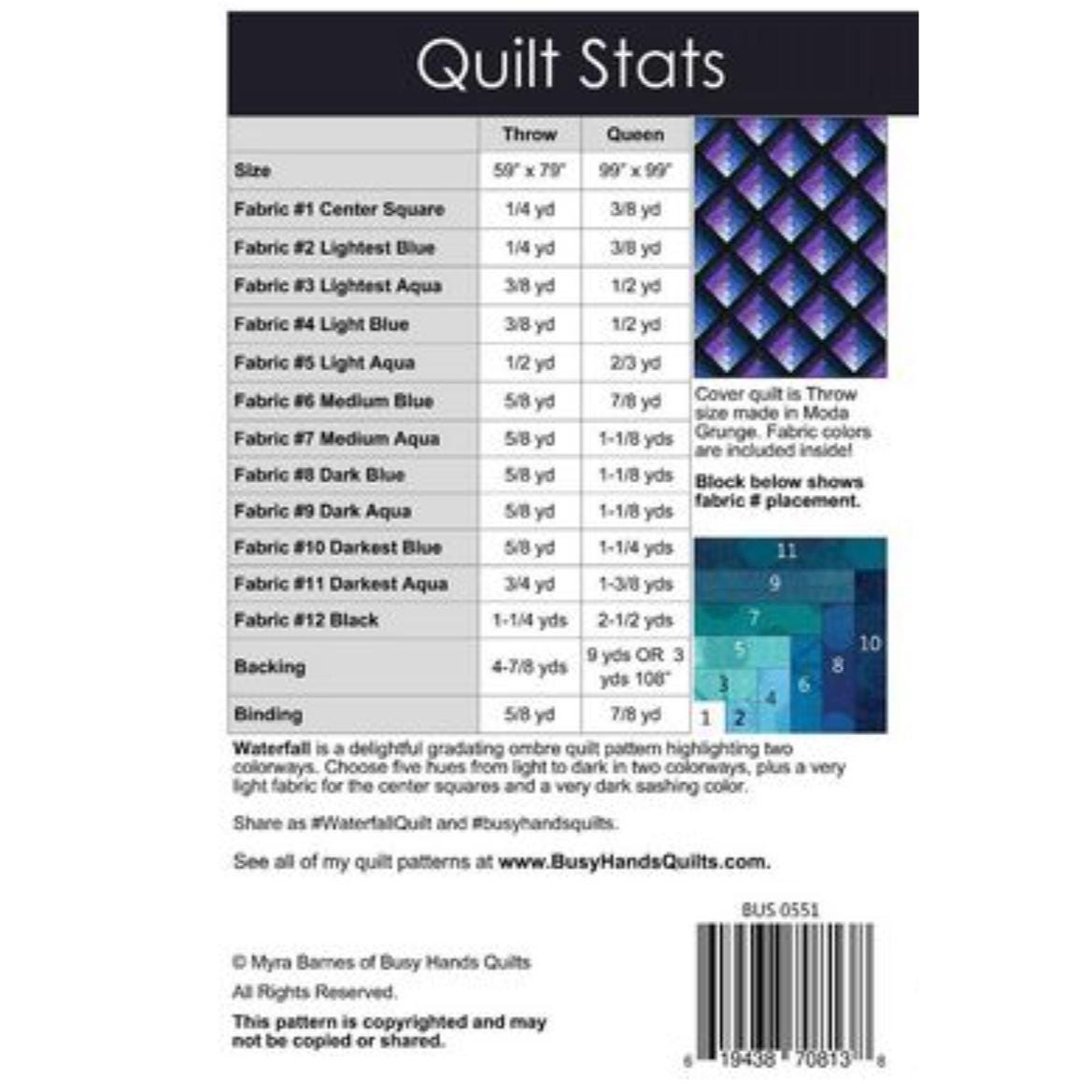 Waterfall Quilt Pattern By Busy Hands Quilts