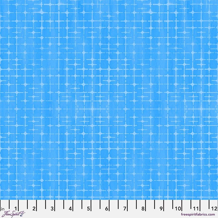 Textures - Plaid in Blue - by Sue Penn with Free Spirit Fabrics