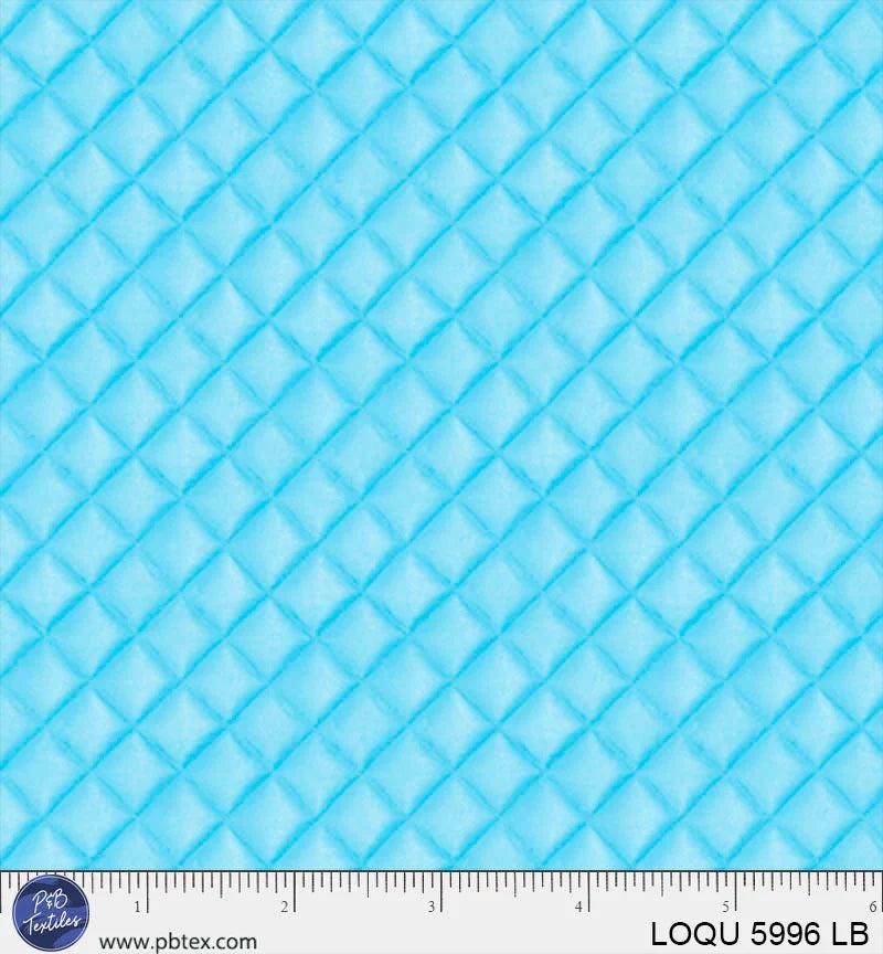 Love of Quilting - Quilted Texture - Light Blue - by Bigelow Illustrations with P&B Textiles