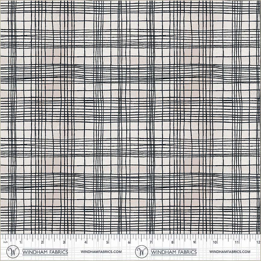The Plaid One - String Theory Plaid in Cosmic Web - by Marcia Derse with Windham Fabrics