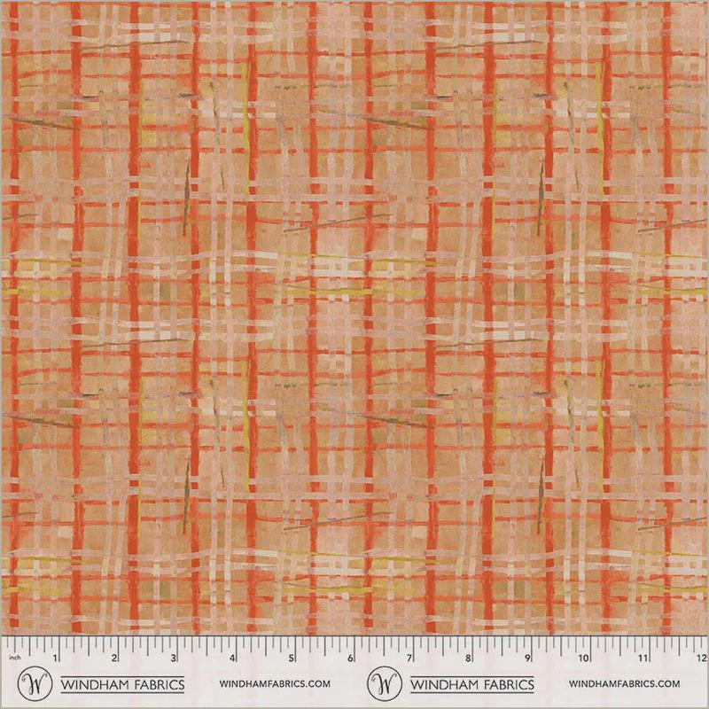 The Plaid One - Porch Screen Plaid in Sweet Melon - by Marcia Derse with Windham Fabrics