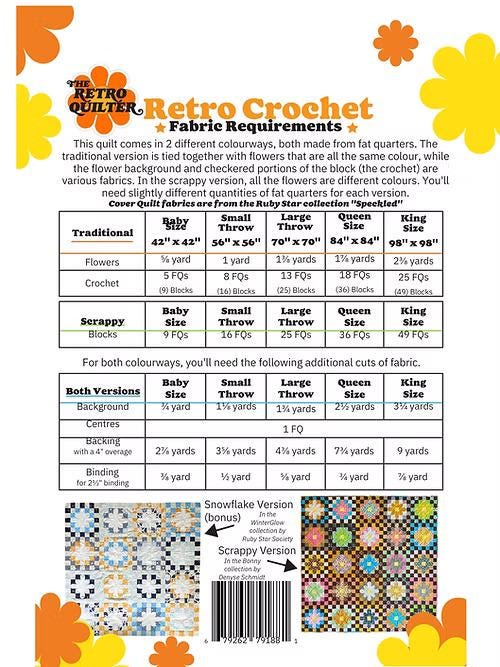 Retro Crochet Quilt Pattern by The Retro Quilter