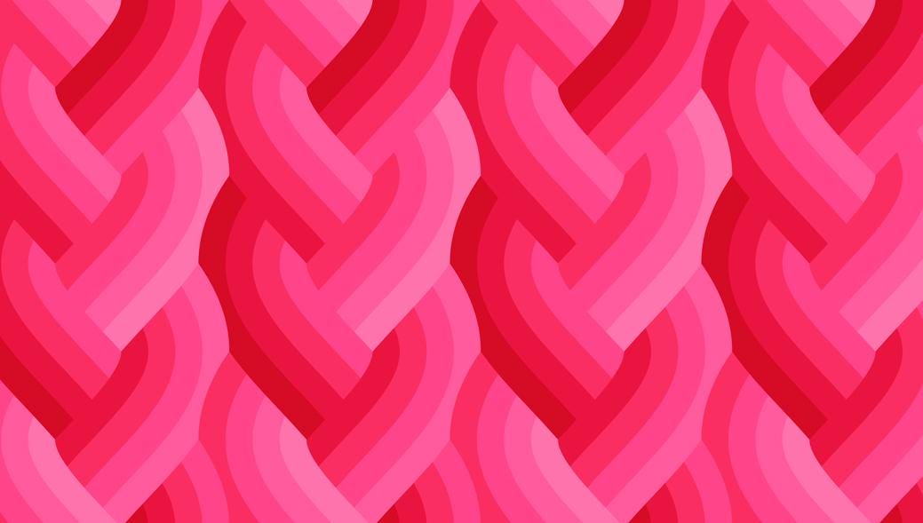 Echo - Braid in Dark Pink - by Emily Van Hoff with Moda Fabrics