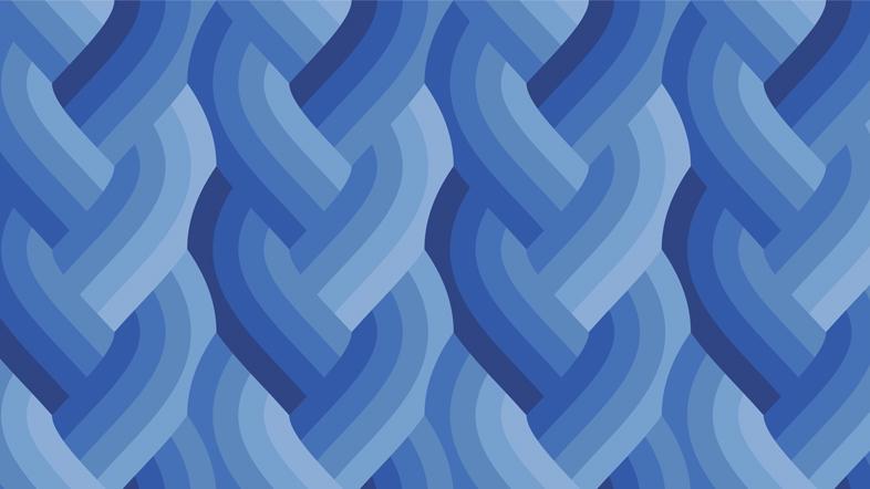 Echo - Braid in Royal Blue - by Emily Van Hoff with Moda Fabrics