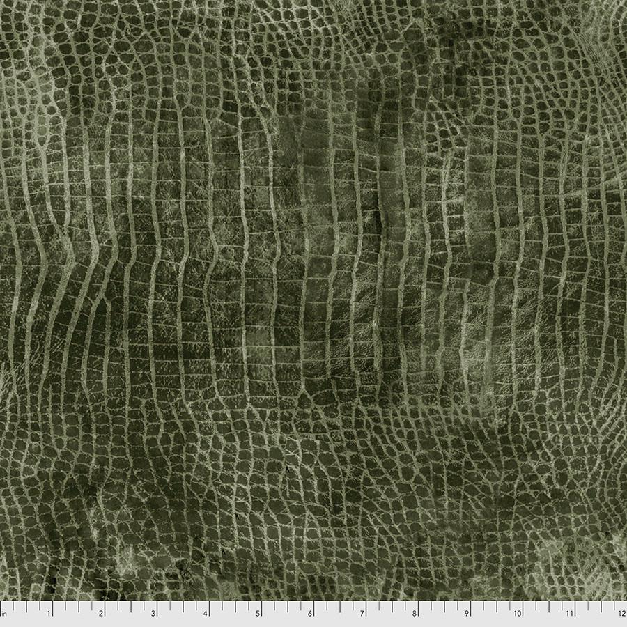 Worn Croc - Bayou - by Tim Holtz with Free Spirit Fabrics
