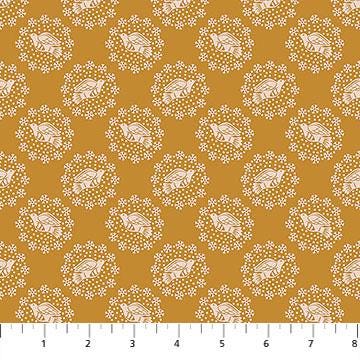 Cozy Christmas - Peaceful in Honey - by Anna Maria Textiles with Northcott Fabrics