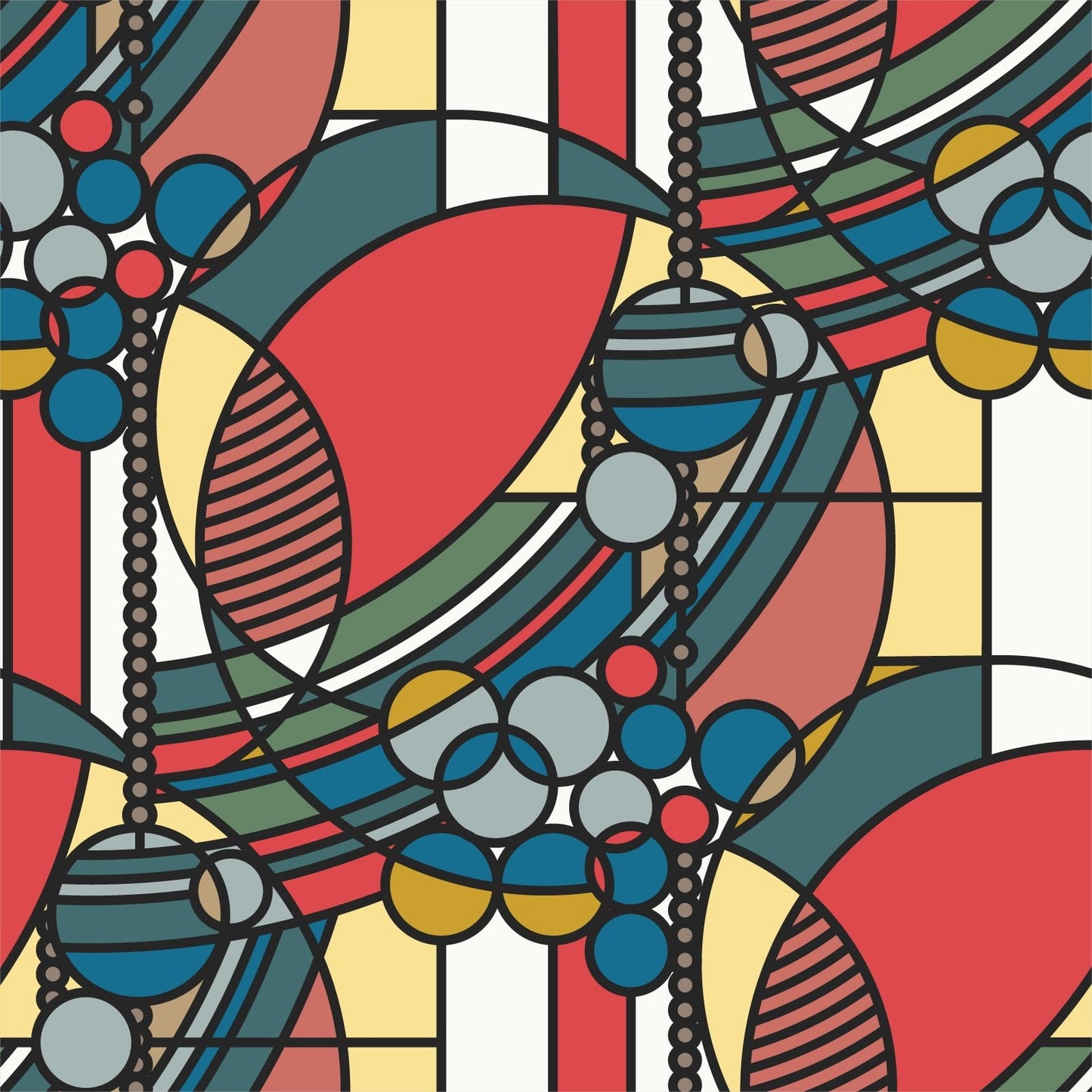Frank Lloyd Wright “March Balloons” Fat Quarter Bundle — Cloud9 (22-Piece, 100% Organic Cotton)
