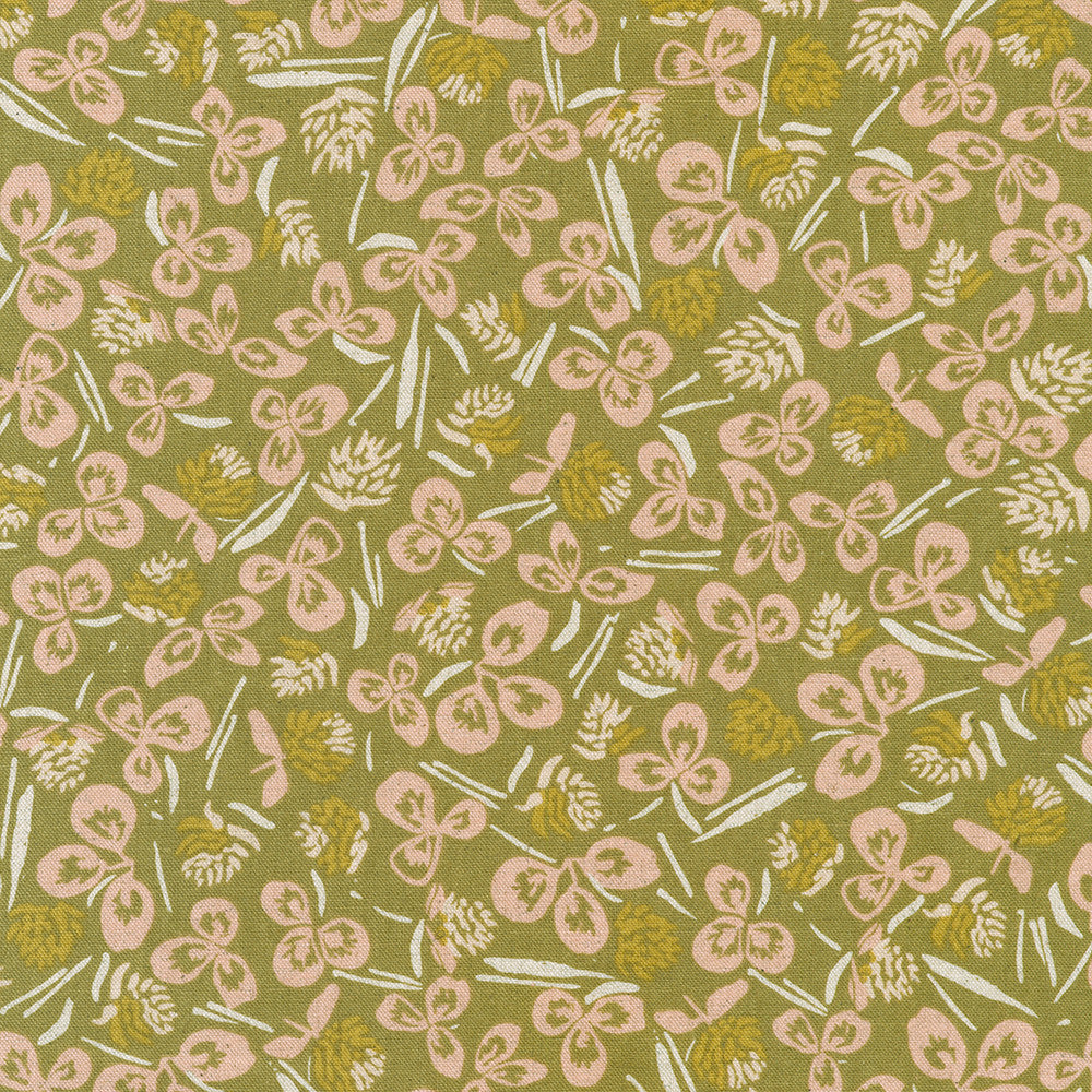Orchard Run - Plants Taupe (Half Yard Cut) - by Noodlehead with Robert Kaufman Fabrics