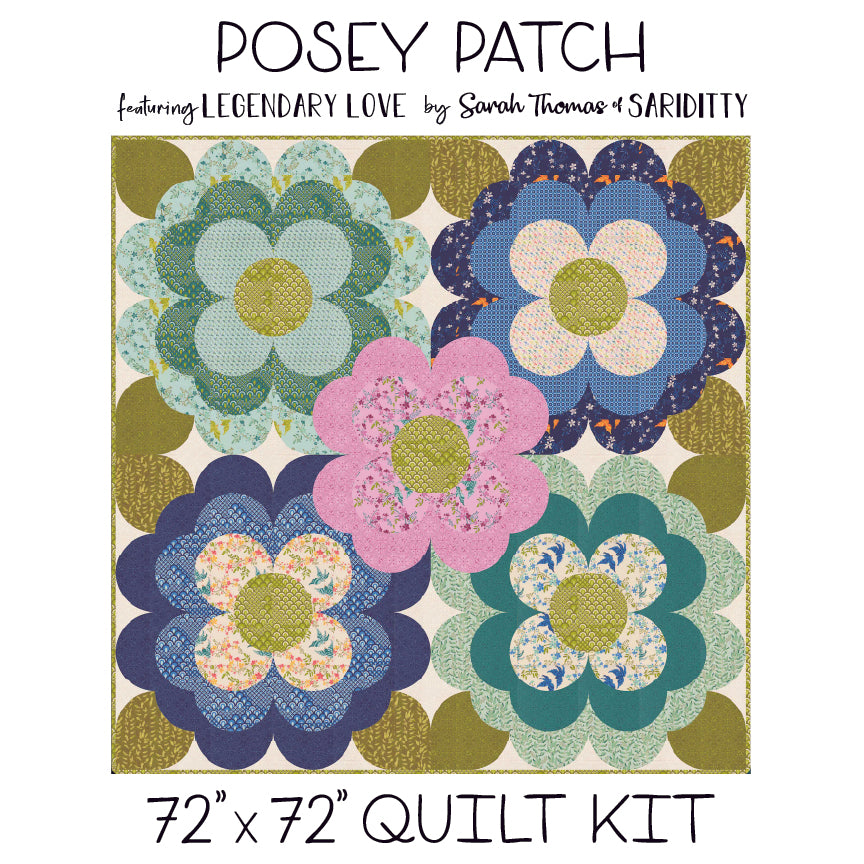 Posey Patch Quilt Pattern by Sarah Thomas of Sariditty