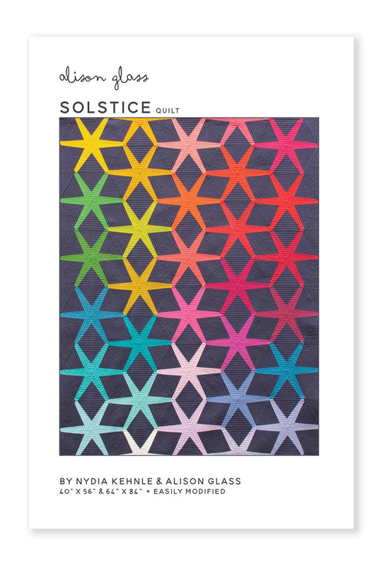 Solstice Quilt Pattern 64″ x 84″ by Alison Glass & Nydia Kehlne