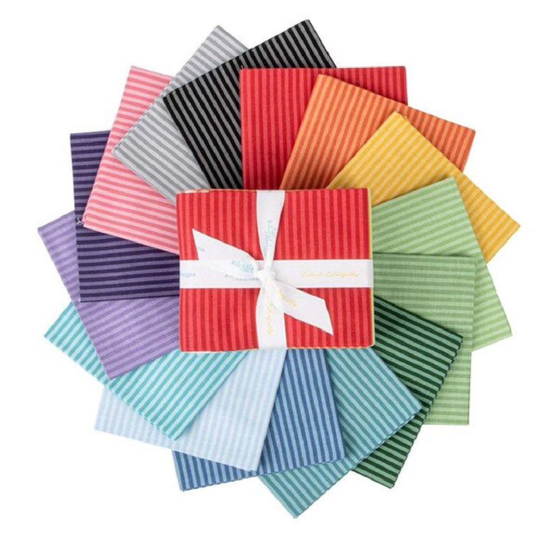 Stripes Fabric - 1/8" Tonal Stripe Bundles - by Riley Blake Designs
