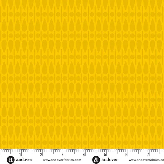 Sun Print 2024 - Scatter in Sunflower - by Alison Glass with Andover Fabric