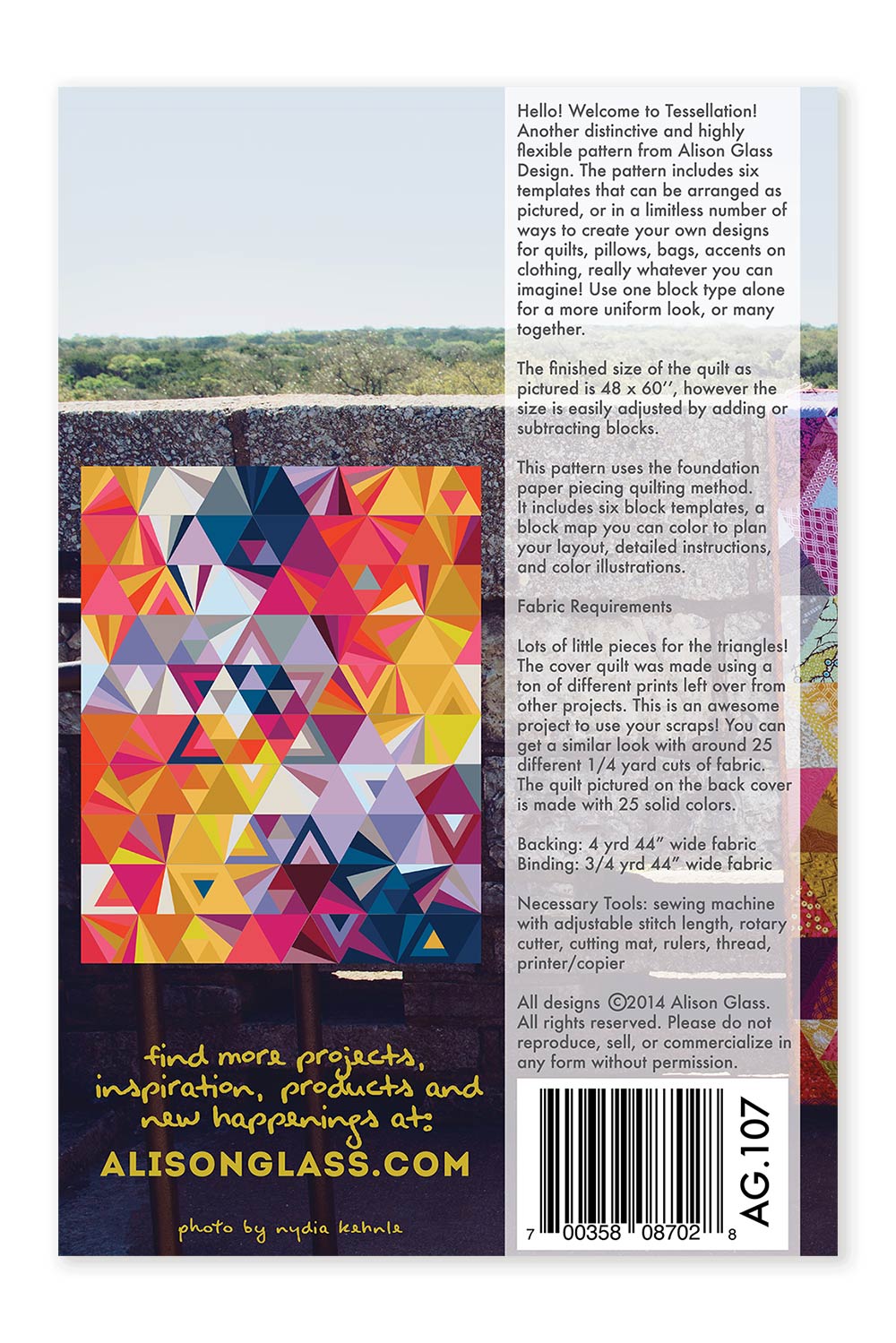 Tesselation Quilt Pattern 48″ x 60” by Alison Glass