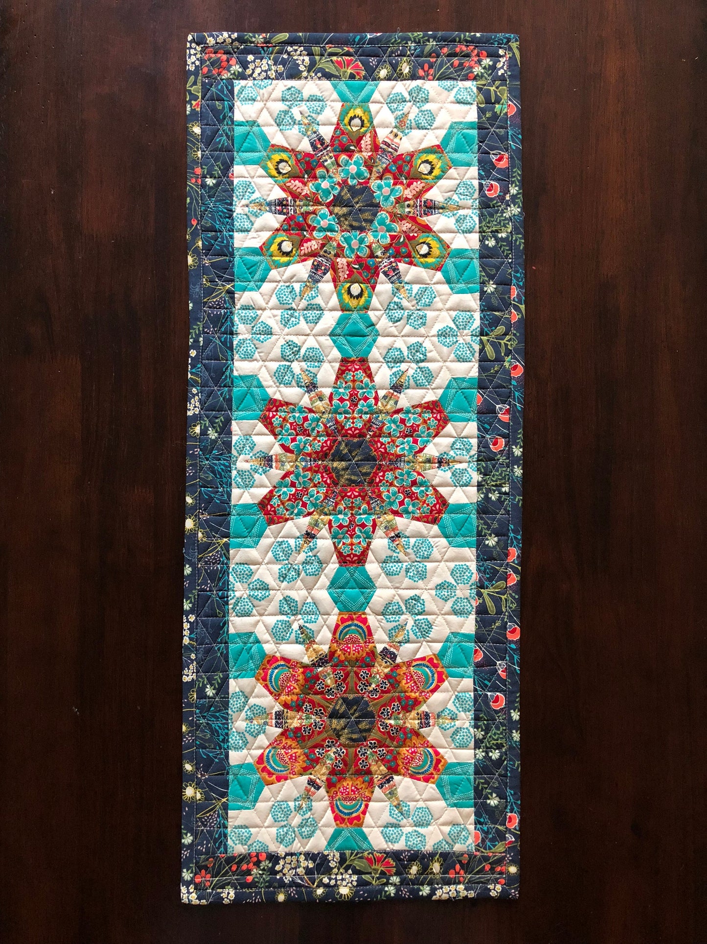 Flowermania English Paper Piecing Table Runner Starter Pack (Papers Only)