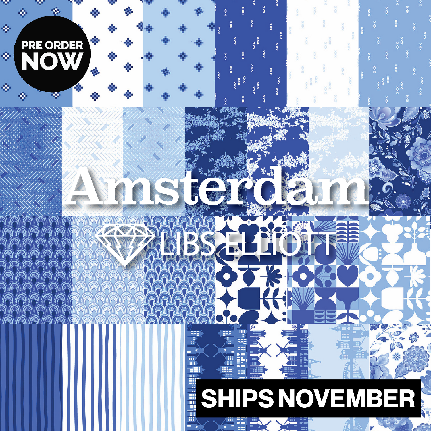 Amsterdam by Libs Elliott for Andover Fabrics