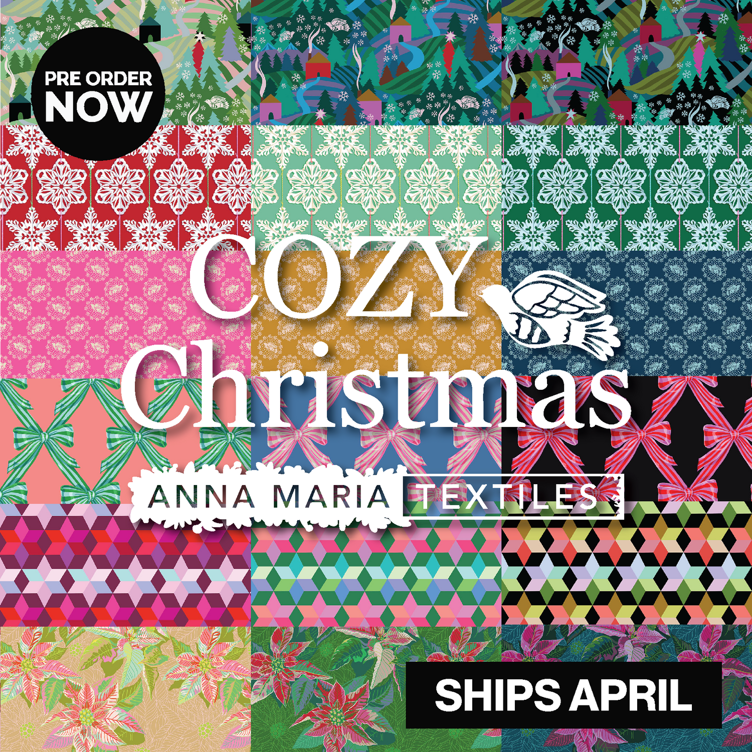 Cozy Christmas from Anna Maria Textiles