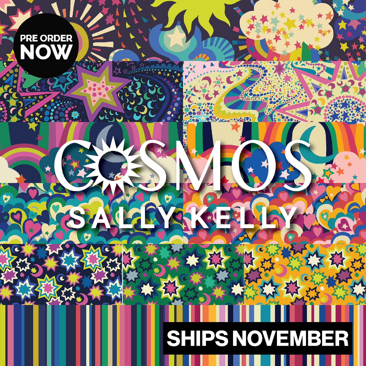 Cosmos by Sally Kelly with WIndham Fabrics