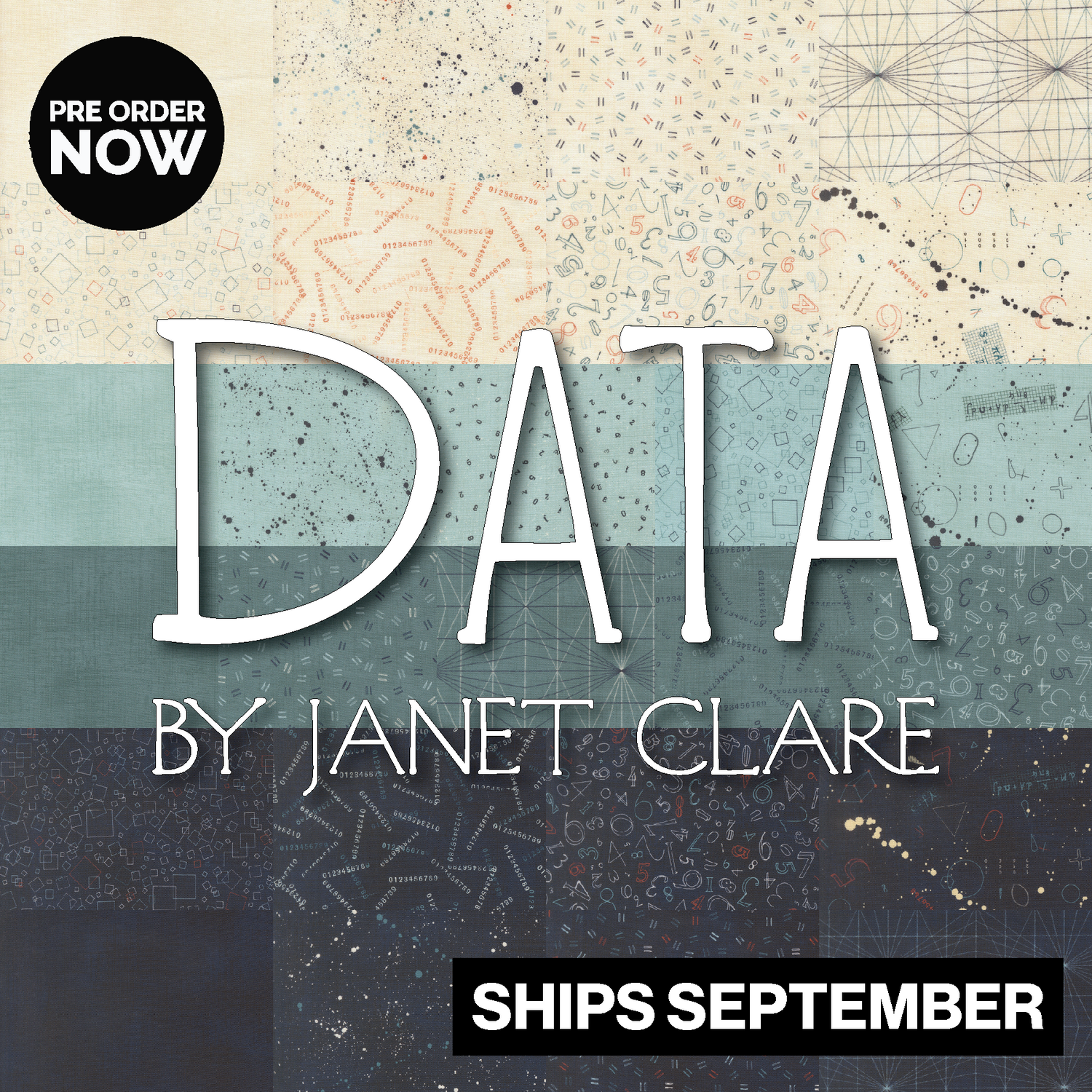 Data by Janet Clare for Moda Fabrics