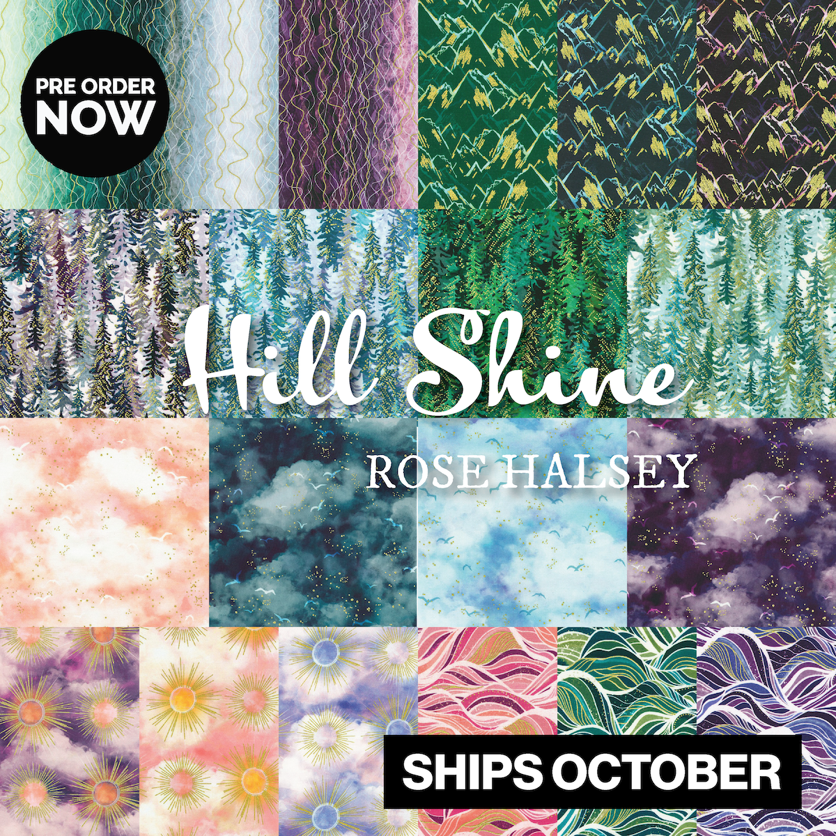 Hill Shine by Rose Halsey with Robert Kaufman Fabrics