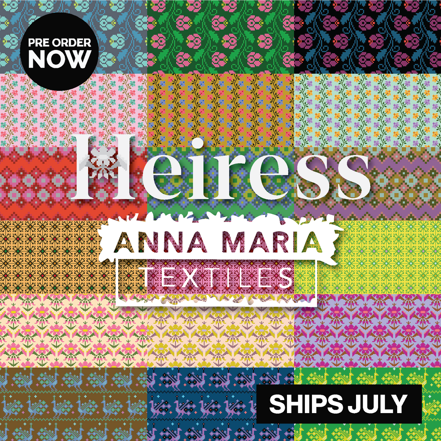 Heiress by Anna Maria Textiles with Northcott Fabrics