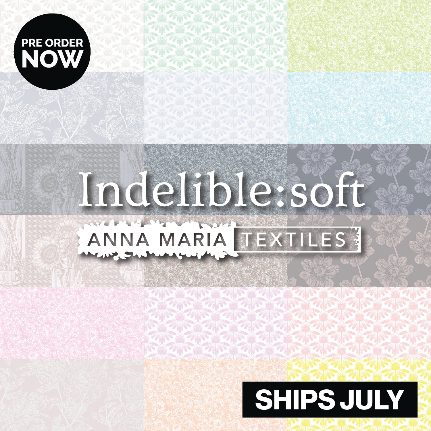 Indelible: Soft Fabric Collection by Anna Maria Textiles