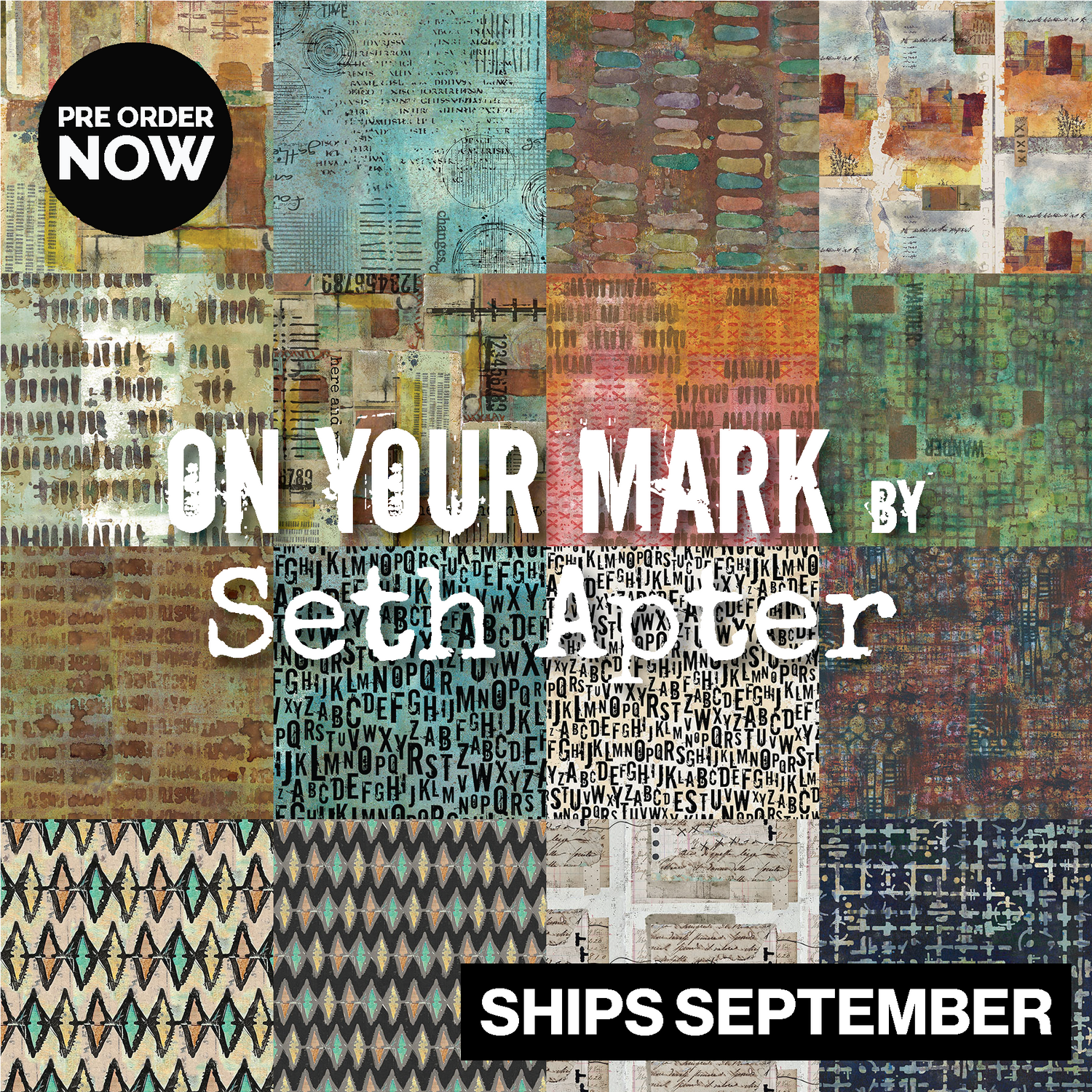 On You Mark by Seth Apter with FreeSpirit Fabrics
