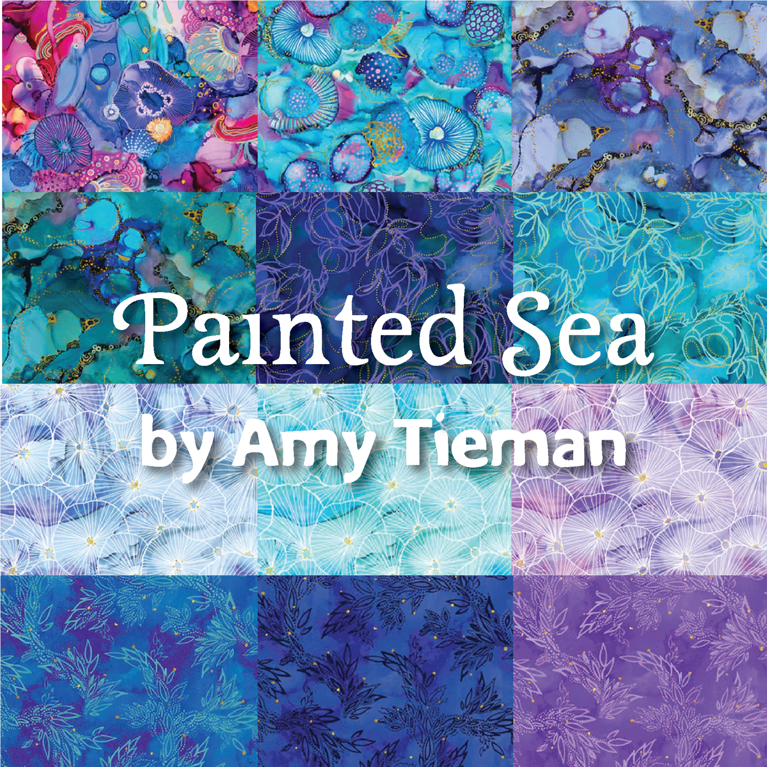 Painted Sea by Amy Tieman with P&B Textiles