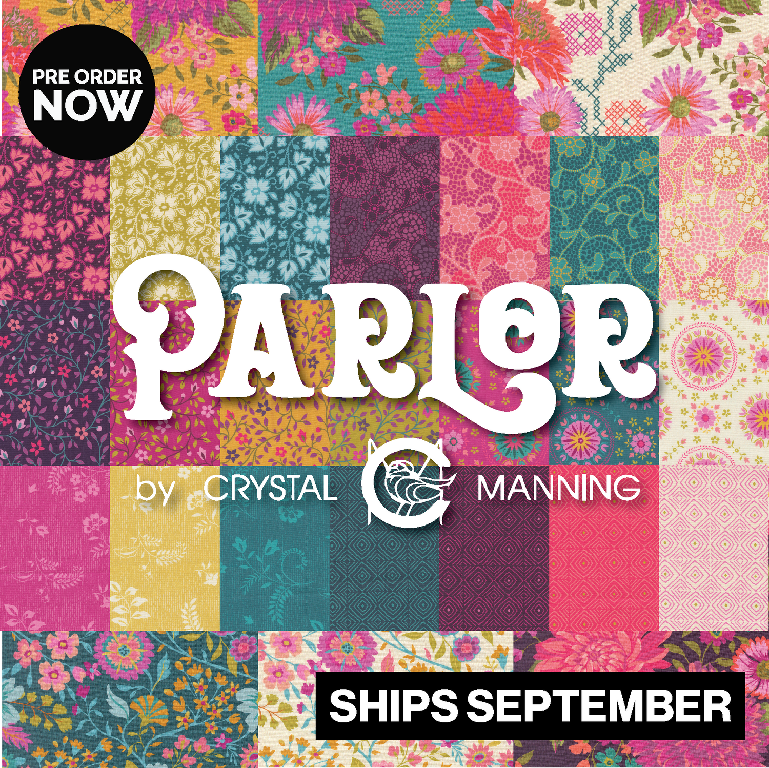 Parlor by Crystal Manning with Moda Fabrics