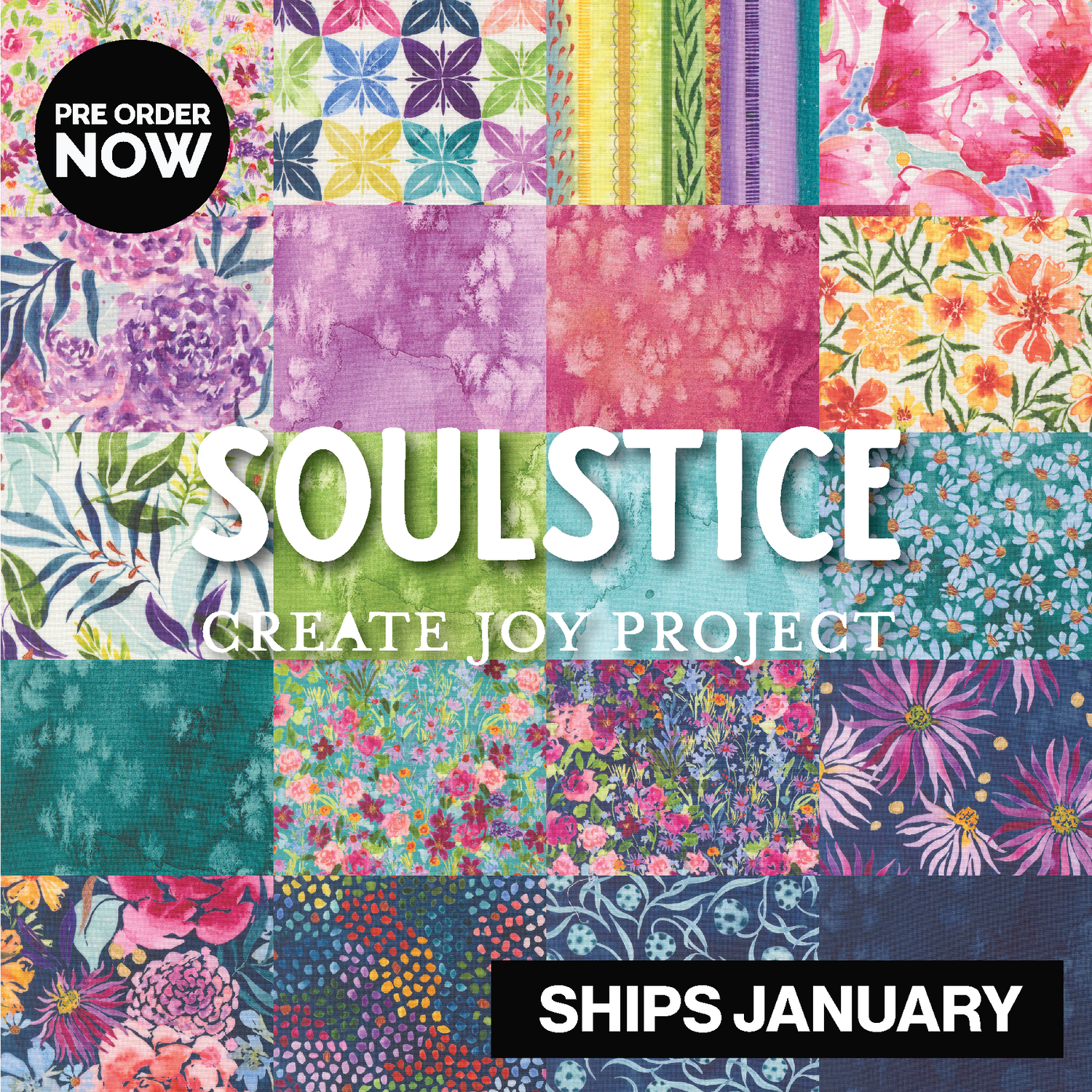 Soulstice by Create Joy Project with Moda Fabrics
