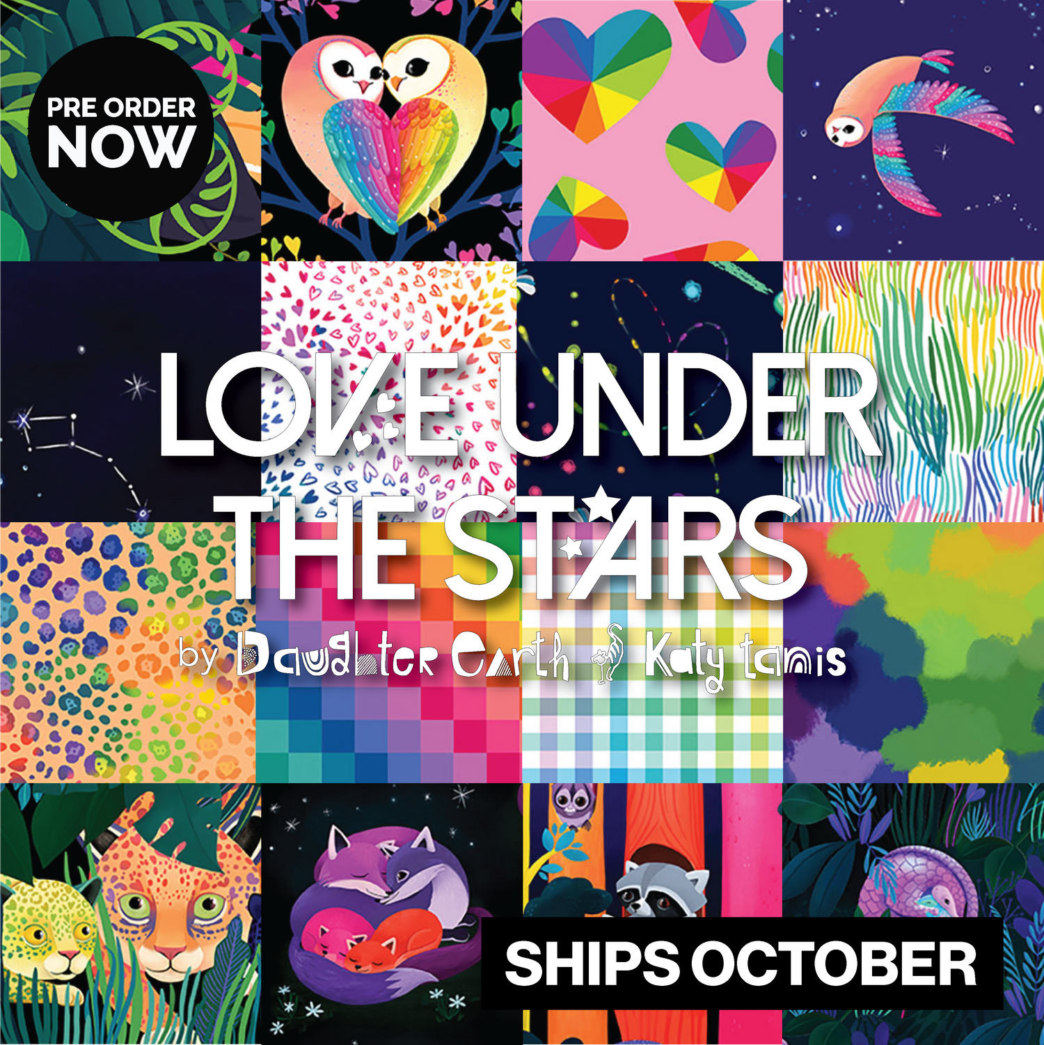 Love Under the Stars by Katy Tanis with FreeSpirit Fabrics