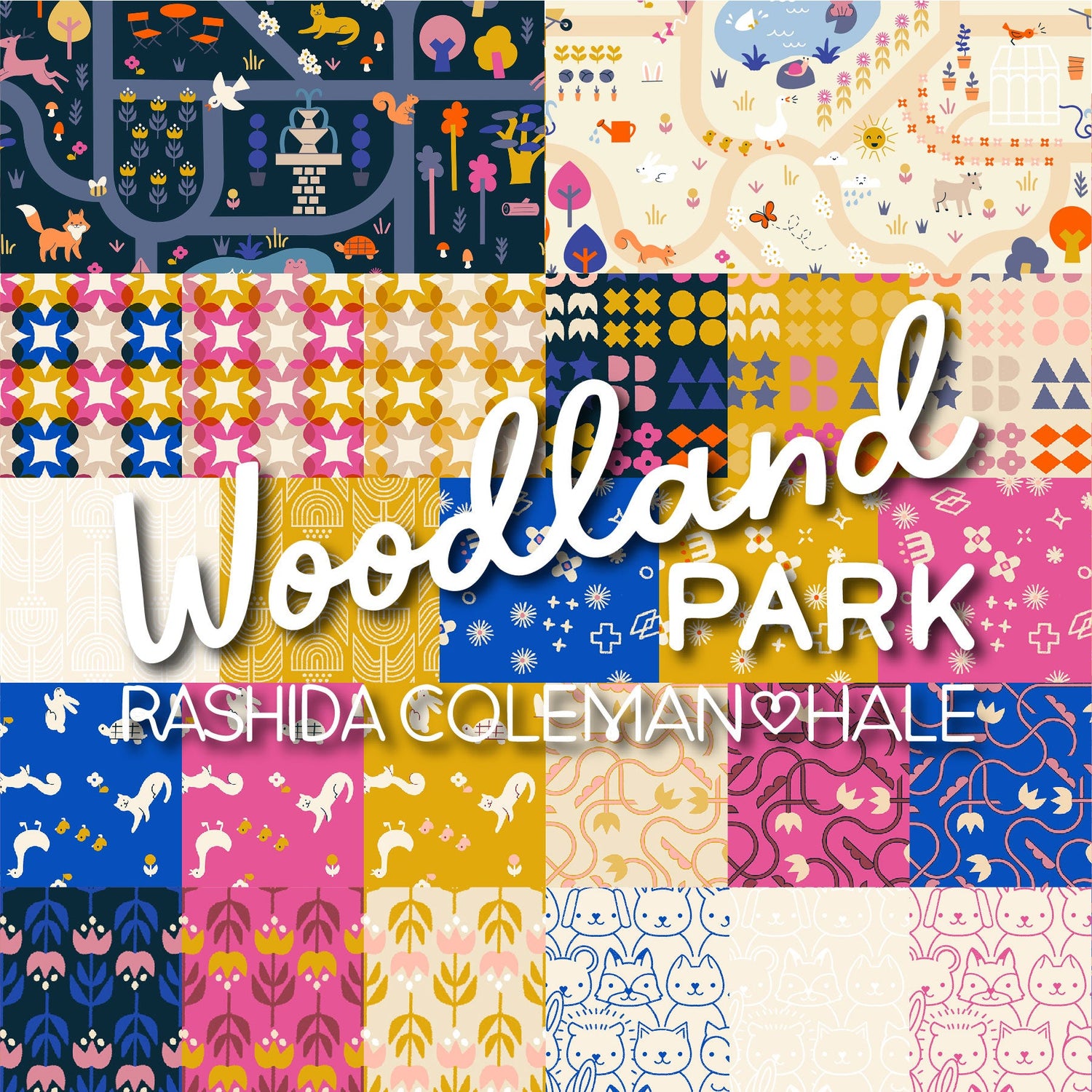 Woodland Park Fabric by Rashida Coleman Hale with Ruby Star Society