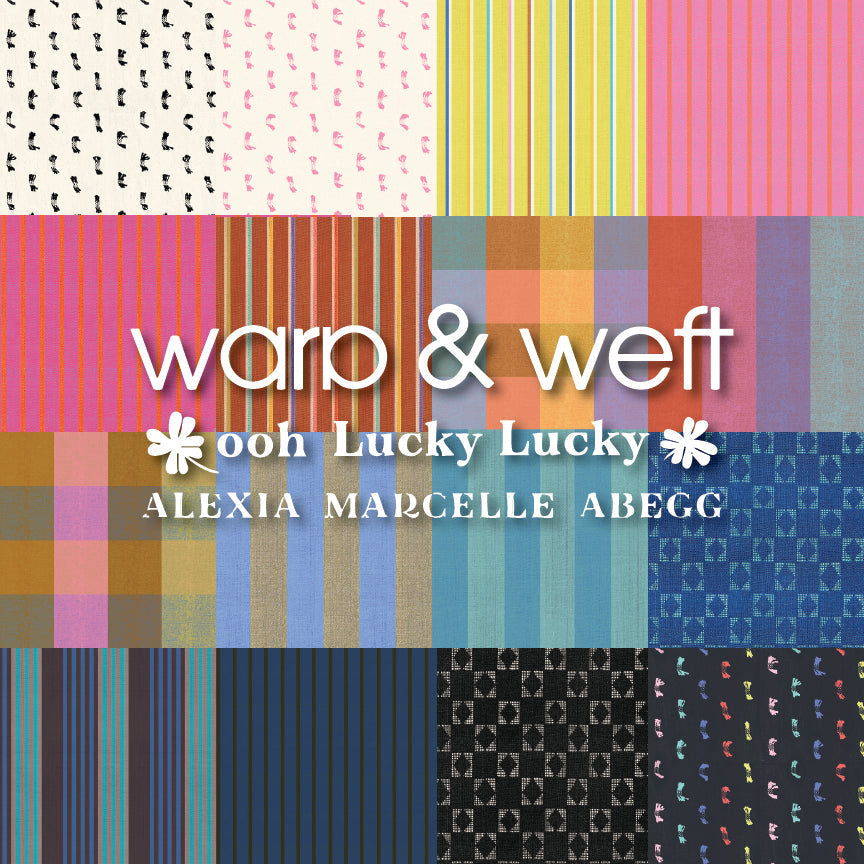 Warp & Weft Ooh Lucky Lucky Yarn Dyed Woven Cotton Fabric PRE-ORDER SHIPS MARCH 2025 by Alexia Abegg with Ruby Star Society