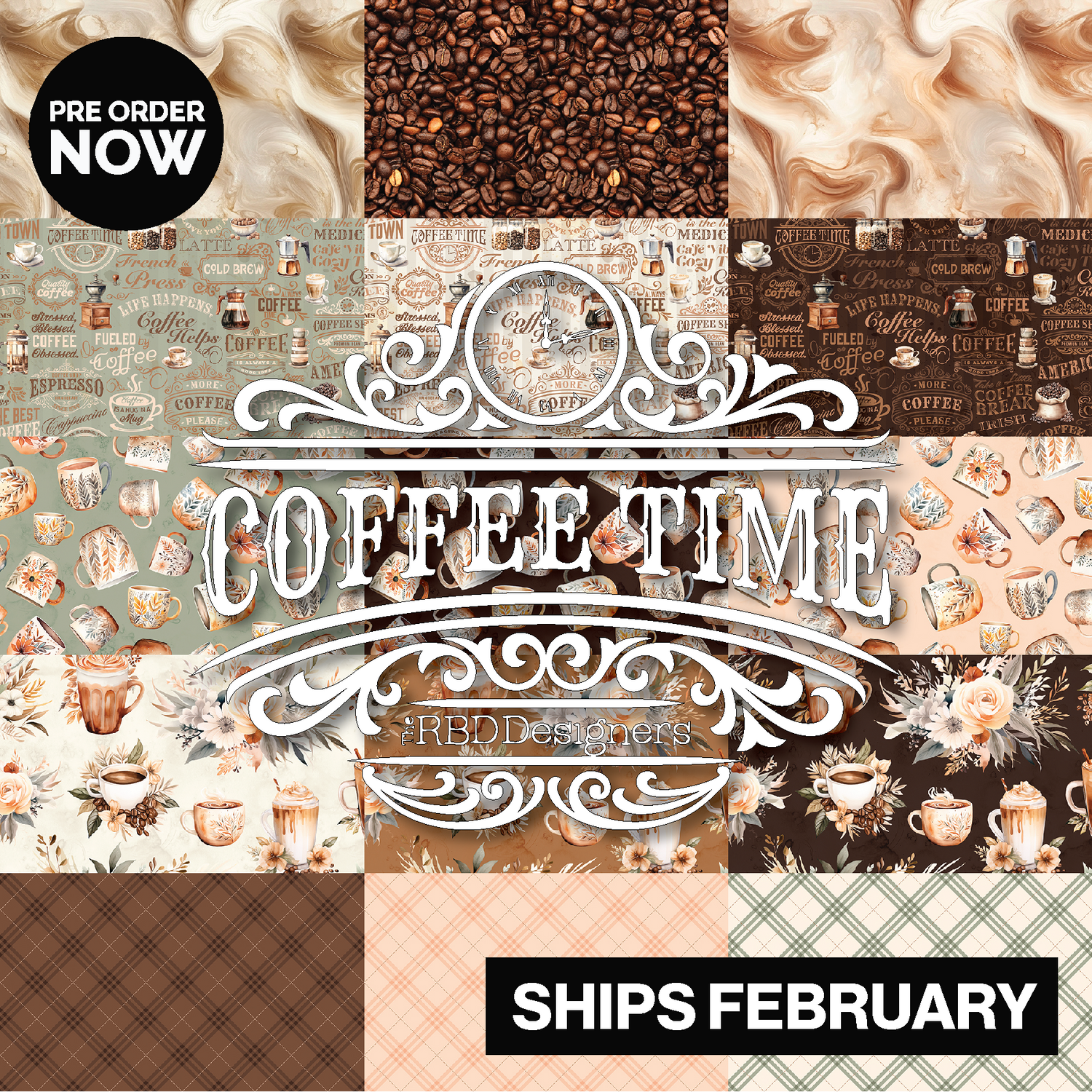 Coffee Time by the RBD Designers with Riley Blake Designs