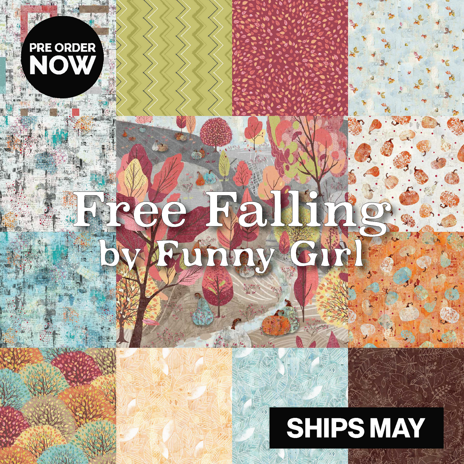 Free Falling by Funny Girl with Studio E Fabrics