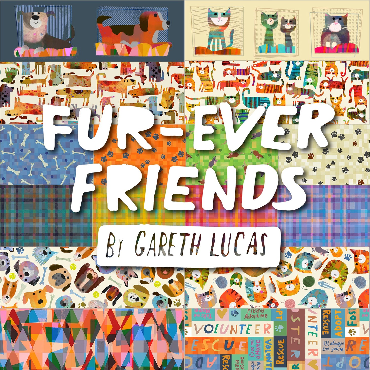 Fur-Ever Friends by Gareth Lucas with Windham Fabrics