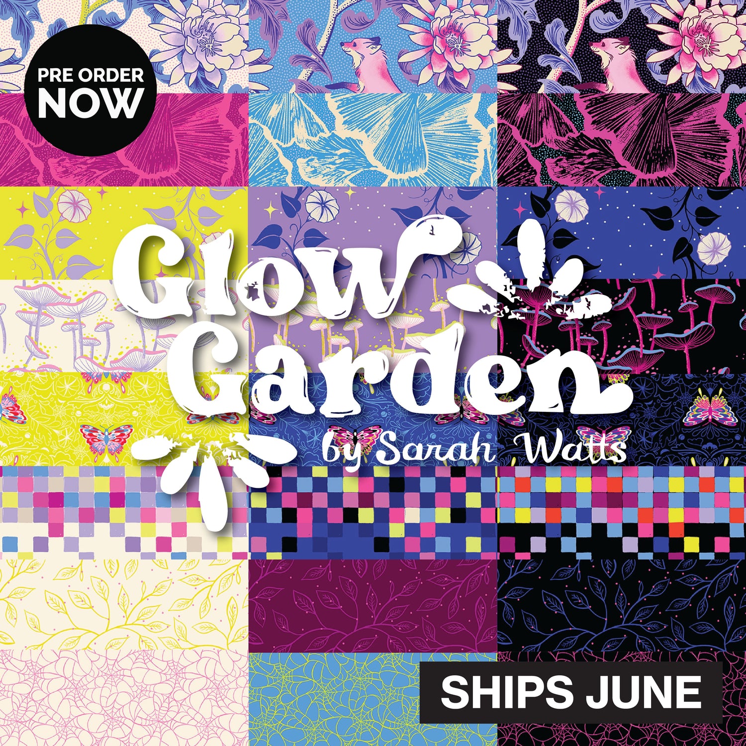 Glow Garden by Sarah Watts with Ruby Star Society